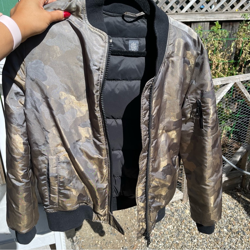 Camo bomber jacket